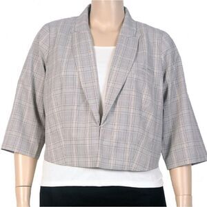 Eloquii plaid 3/4 sleeve Blazer